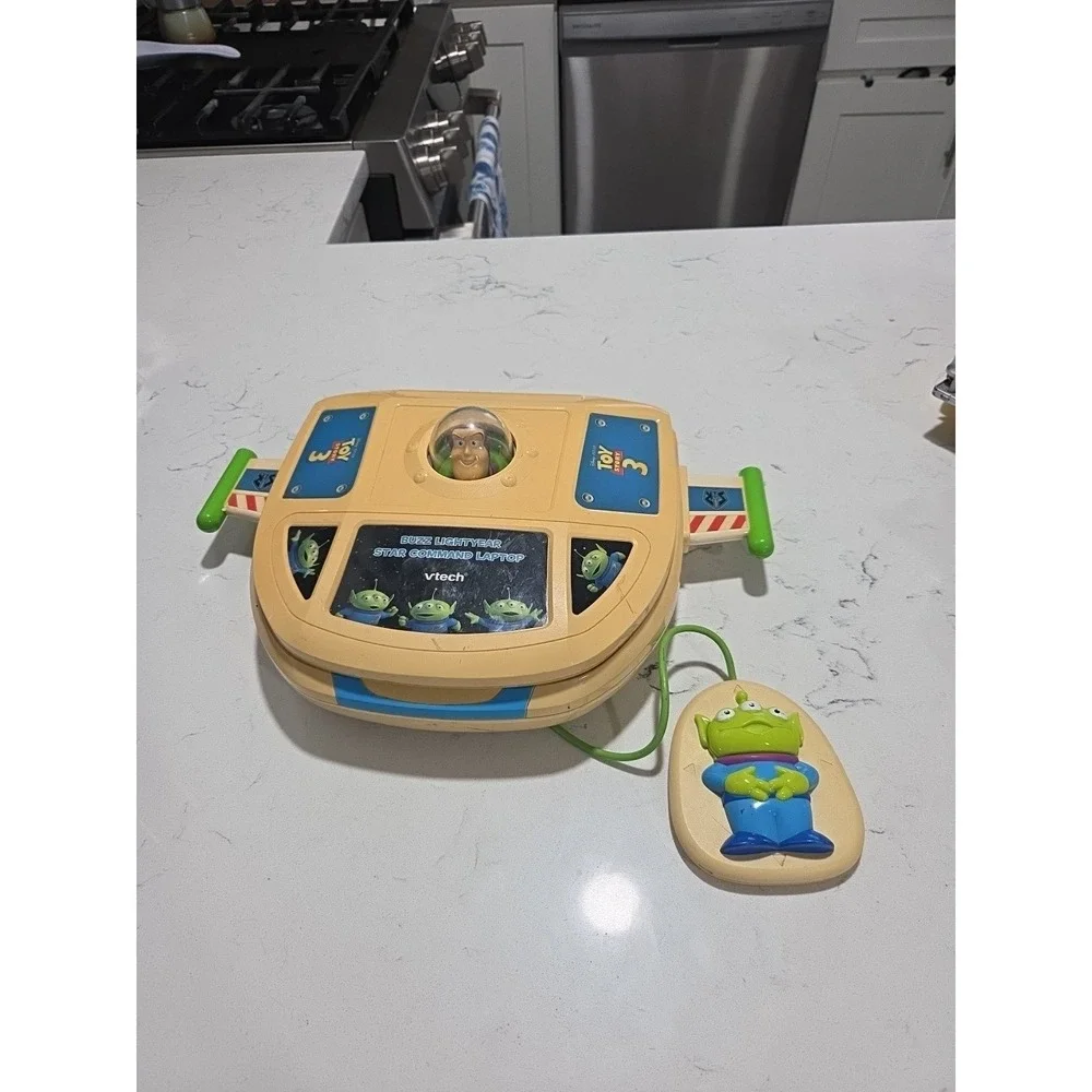 Buzz Lightyear Vtech Star Command Laptop Pixar Toy Story 3 WORKS